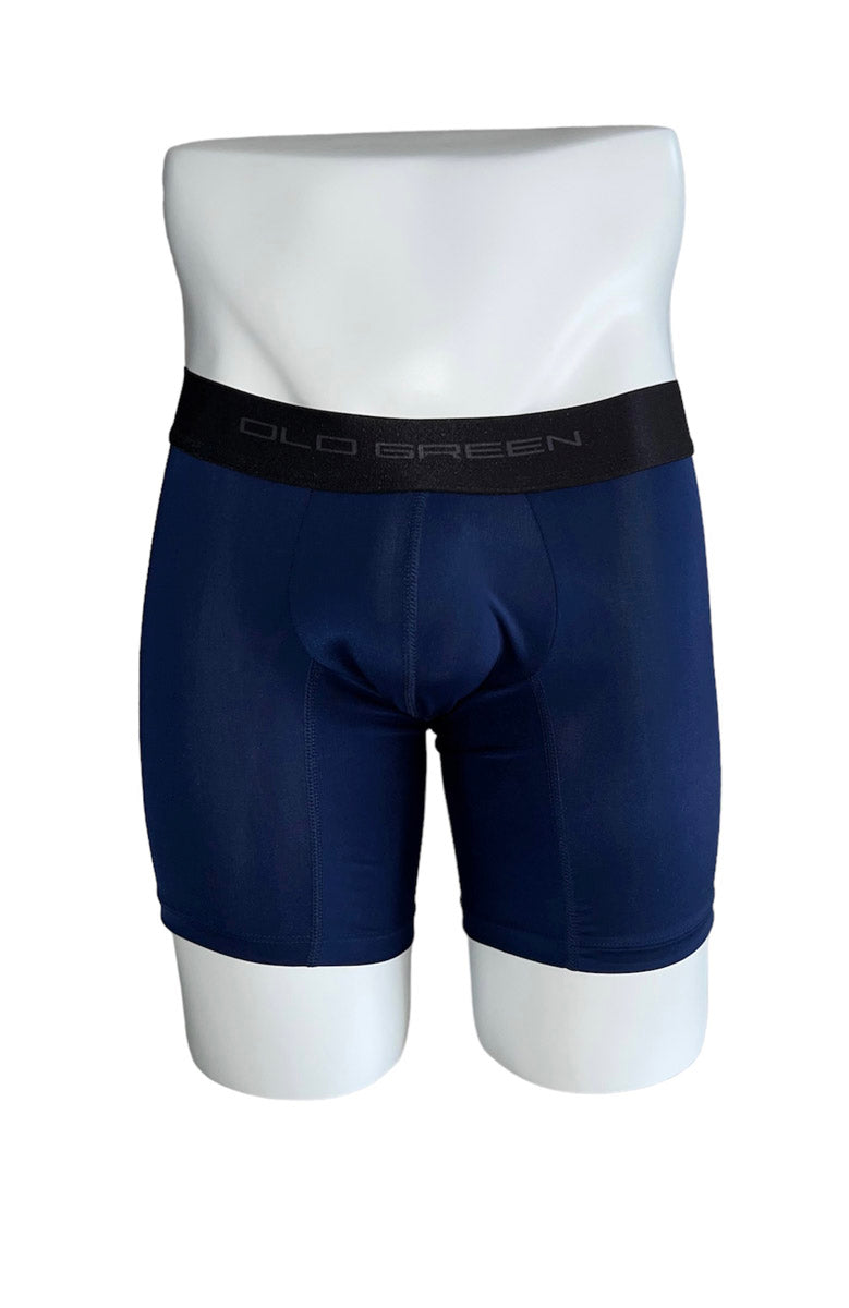 Bóxer Microfibra Liso Azul/negro