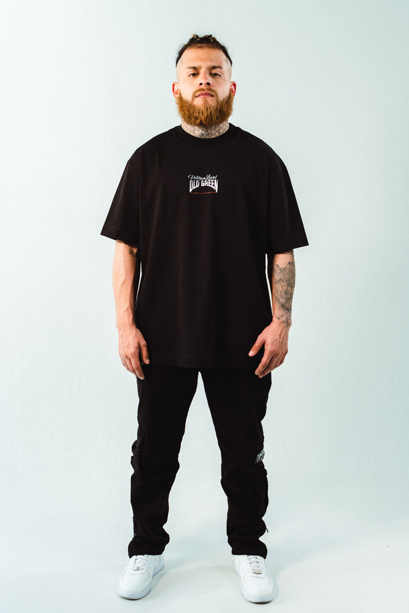 Camiseta Semi Oversize Shark Negro