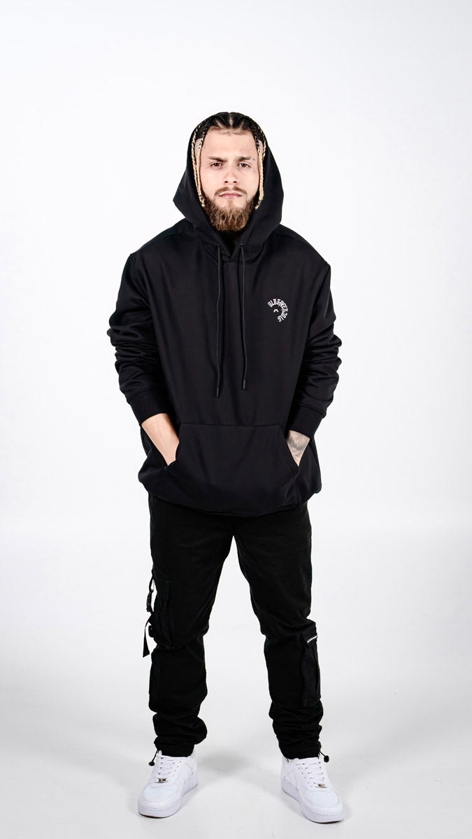 HOODIE OLD GREEN CIRCLE NEGRO