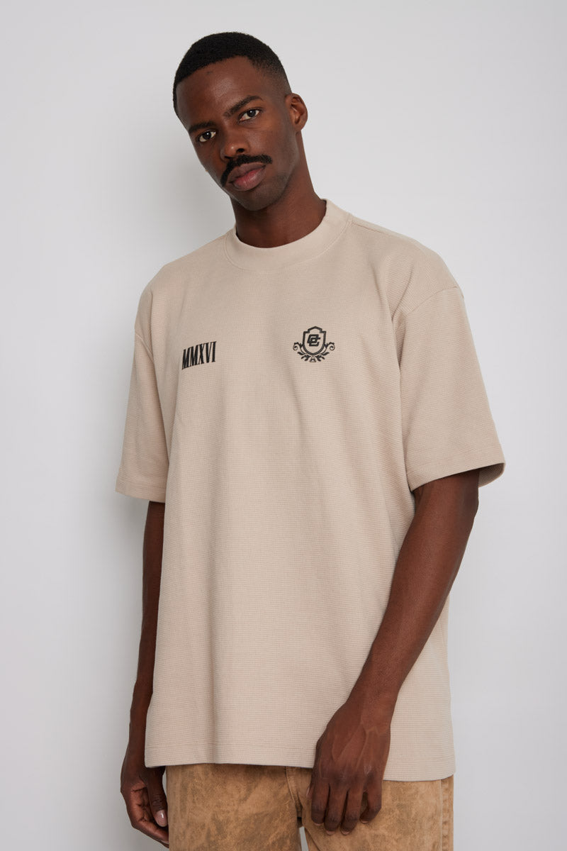 Camiseta Tela galleta- Beige