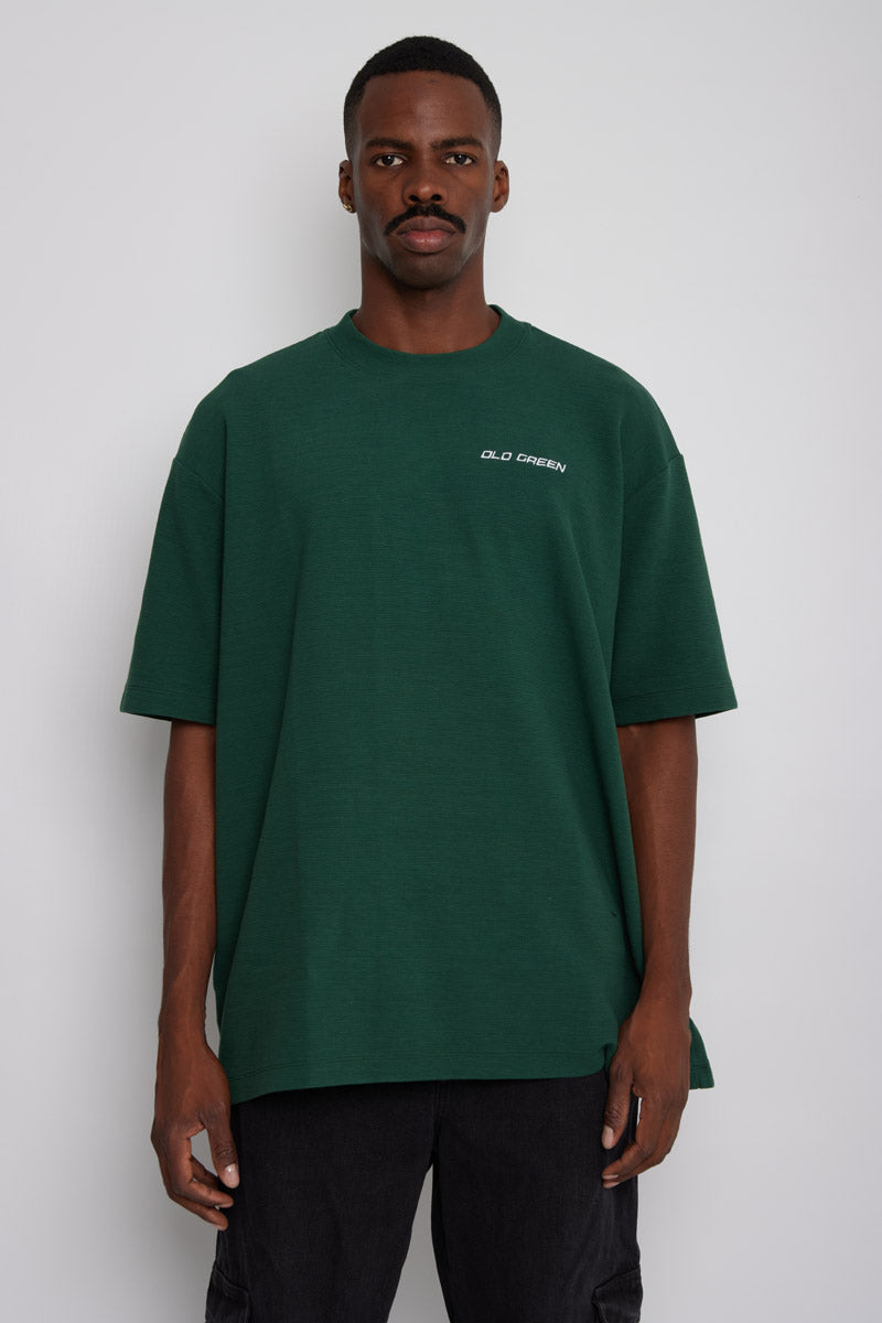 Camiseta Tela galleta Basic- Verde