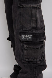 Pantalón Baggy- Negro Acid Wash