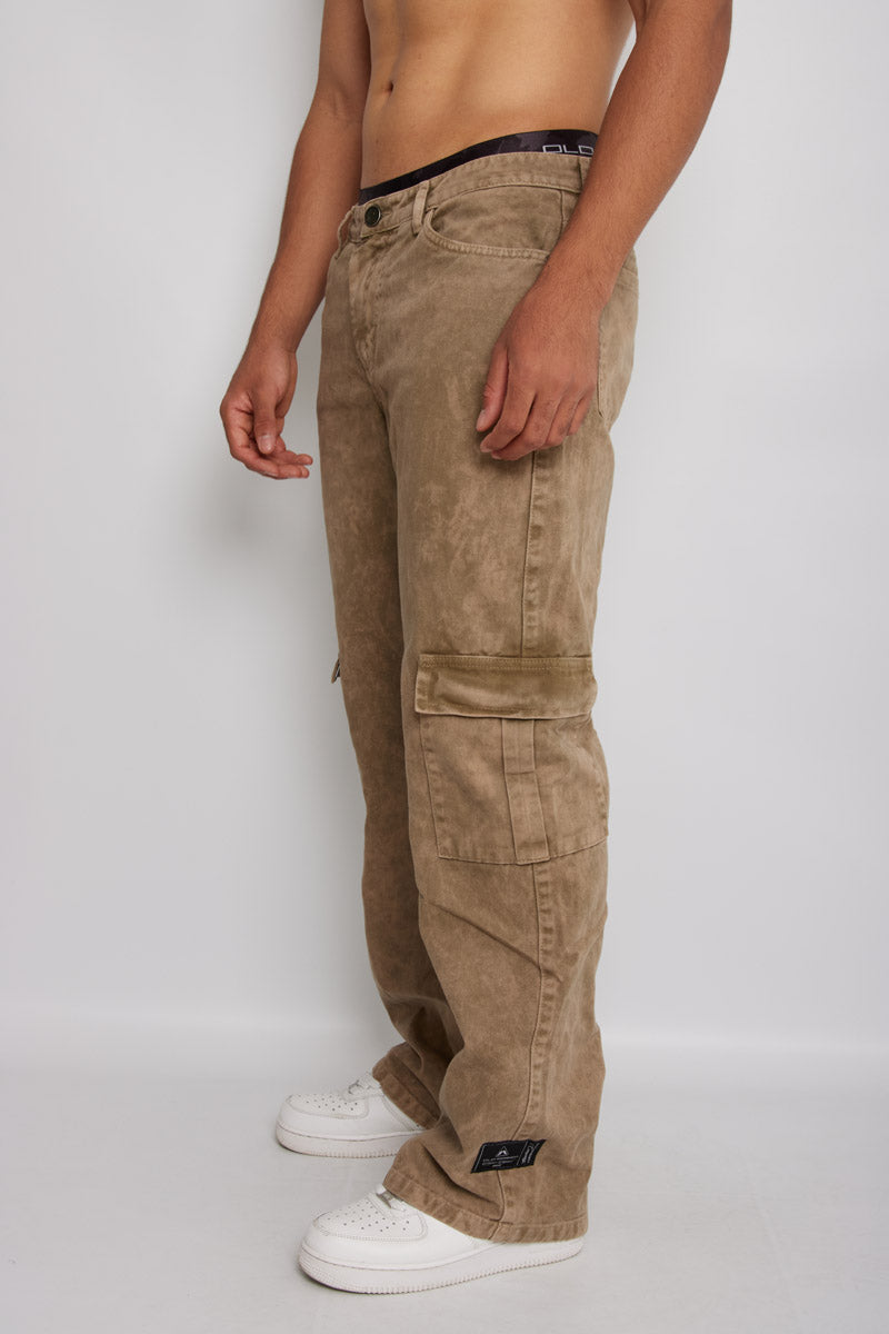 Pantalón Baggy- Caqui