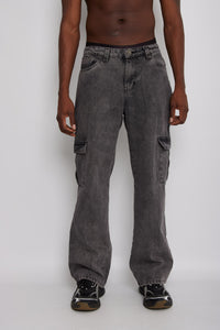 Pantalón Baggy- Gris