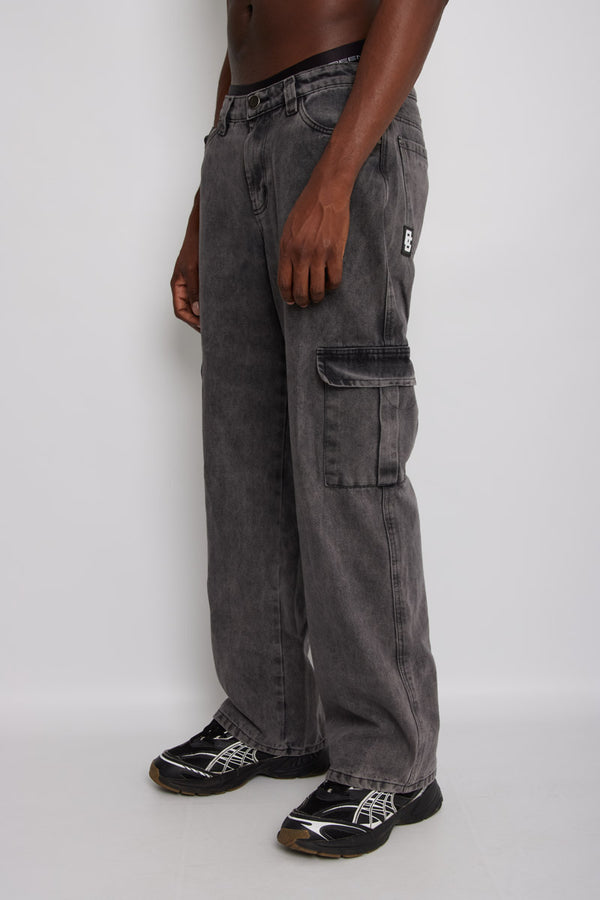 Pantalón Baggy- Gris