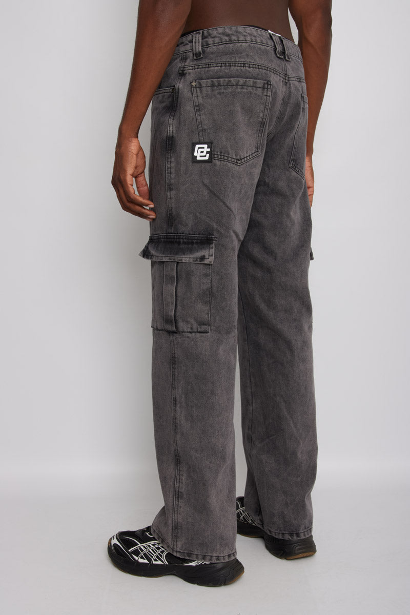 Pantalón Baggy- Gris