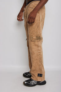 Pantalón Baggy- Marron Acid Wash
