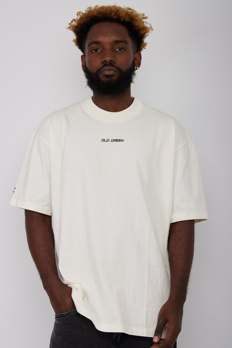 Camiseta Basic Semi Oversized-Crudo