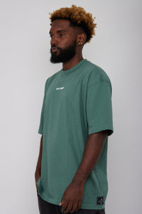 Camiseta Basic Semi Oversized-Verde Oliva