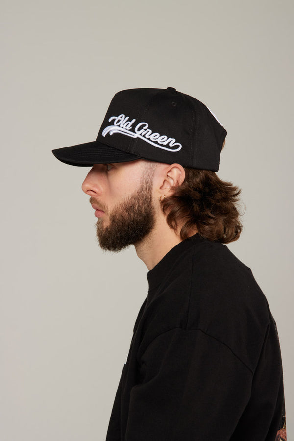 Gorra Negra lateral Old Green