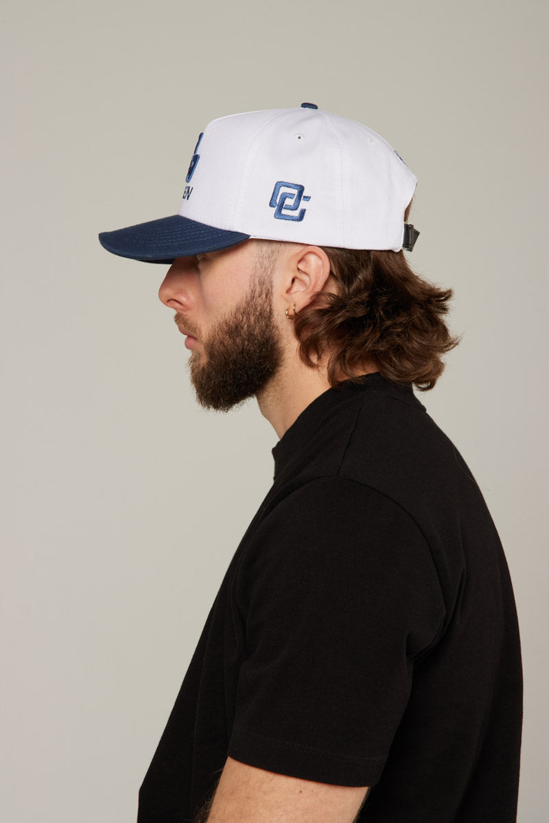 Gorra Blanca/Azul OLD Green