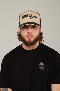 Gorra Negra/Beige Front