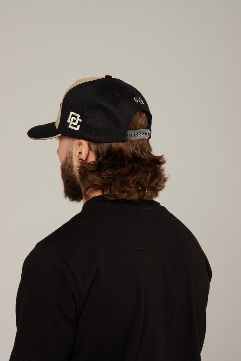 Gorra Negra/Beige Front