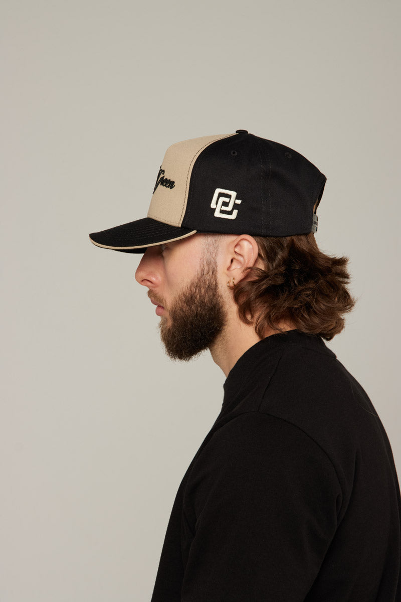 Gorra Negra/Beige Front