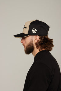 Gorra Negra/Beige Front