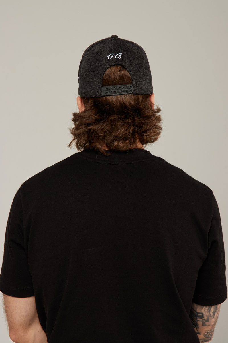 Gorra Negra Wash Front