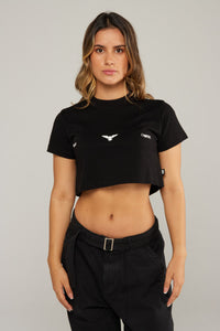 Crop Top Aquilifer Negro/blanco