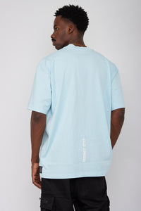 Camiseta Basic Semi Oversized-Azul