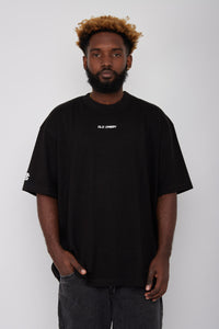 Camiseta Basic Semi Oversized-Negra