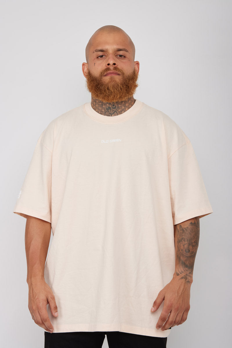 Camiseta Basic Semi Oversized-Piel