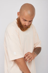 Camiseta Basic Semi Oversized-Piel