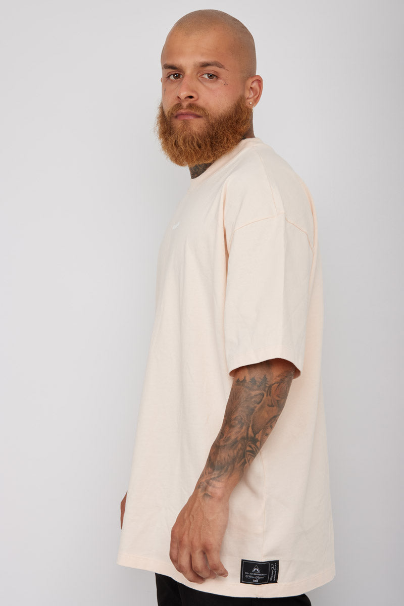 Camiseta Basic Semi Oversized-Piel