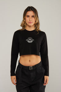 Cami Buso Mujer Negro/Gris