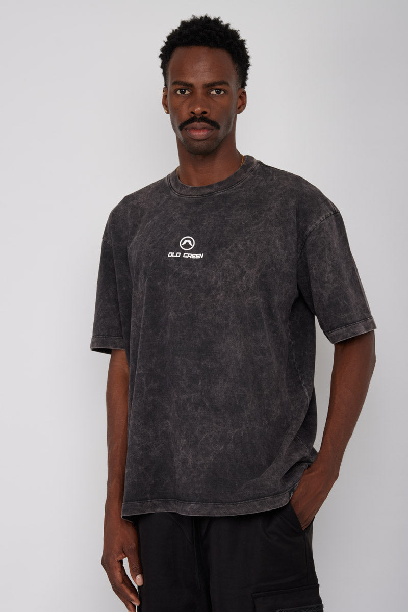 Camiseta Rio Circulo- Negro Acid Wash