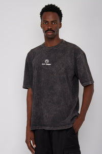 Camiseta Rio Circulo- Negro Acid Wash