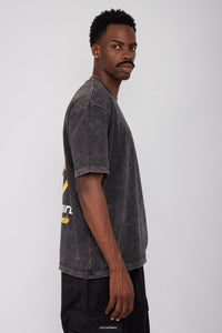 Camiseta Rio Circulo- Negro Acid Wash