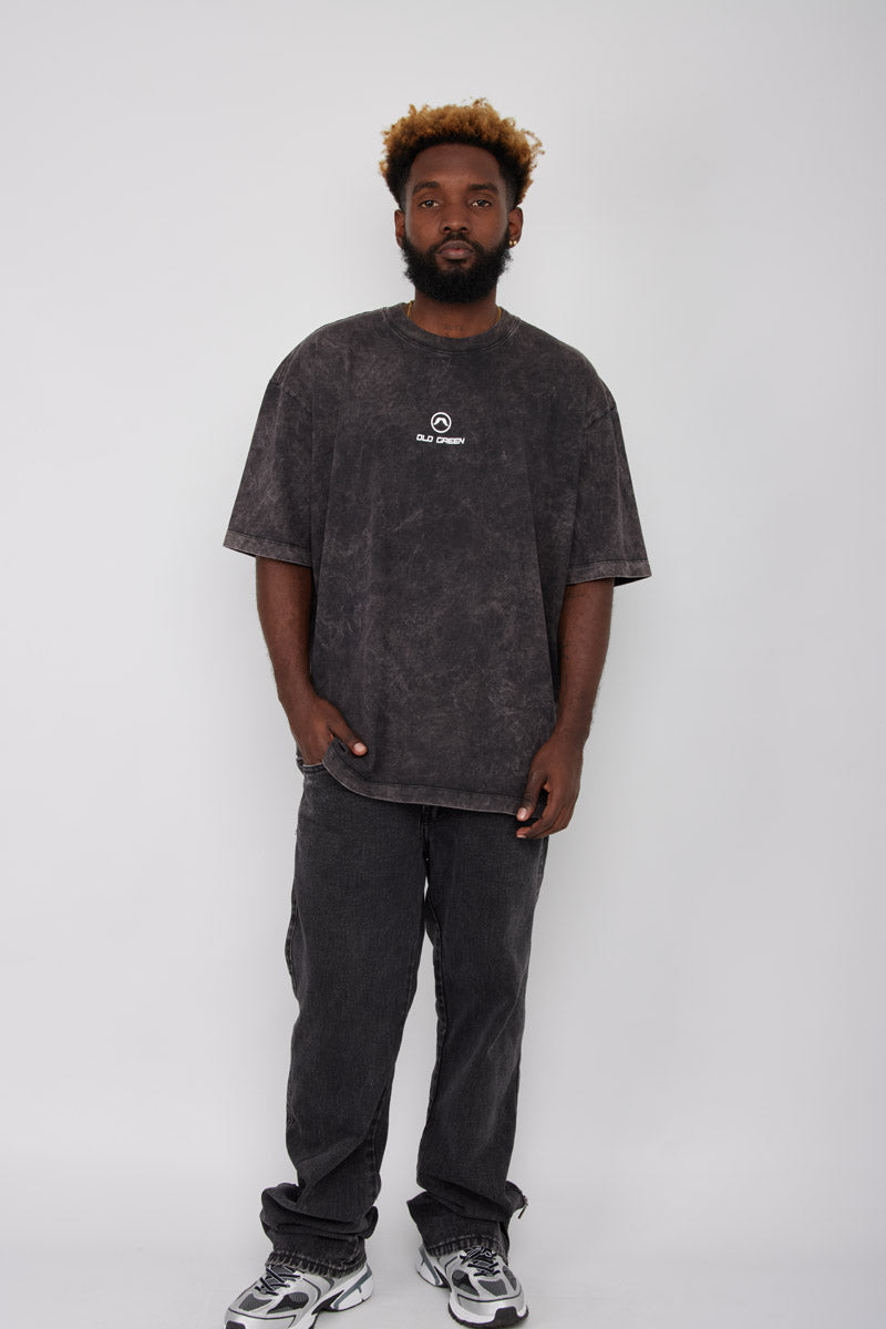 Camiseta Rio Circulo- Negro Acid Wash 2