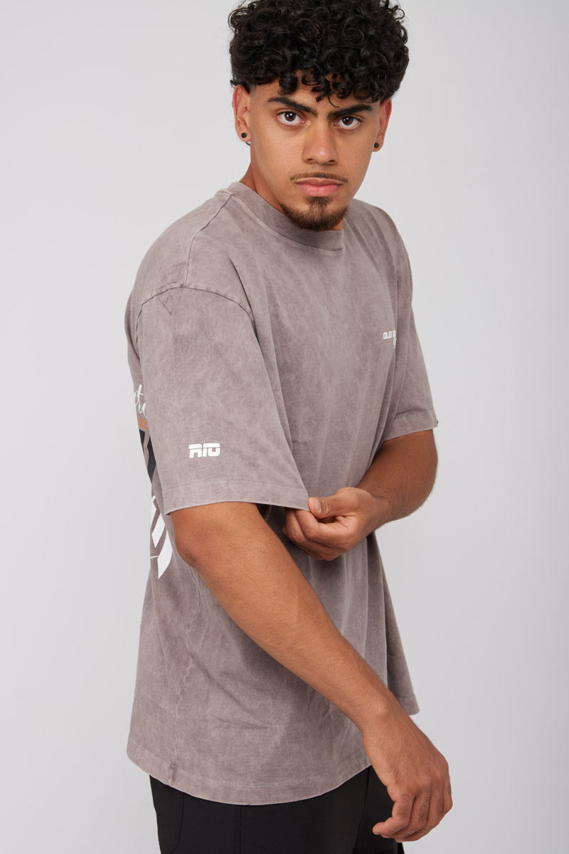 Camiseta Jogo Bonito-Gris Wash