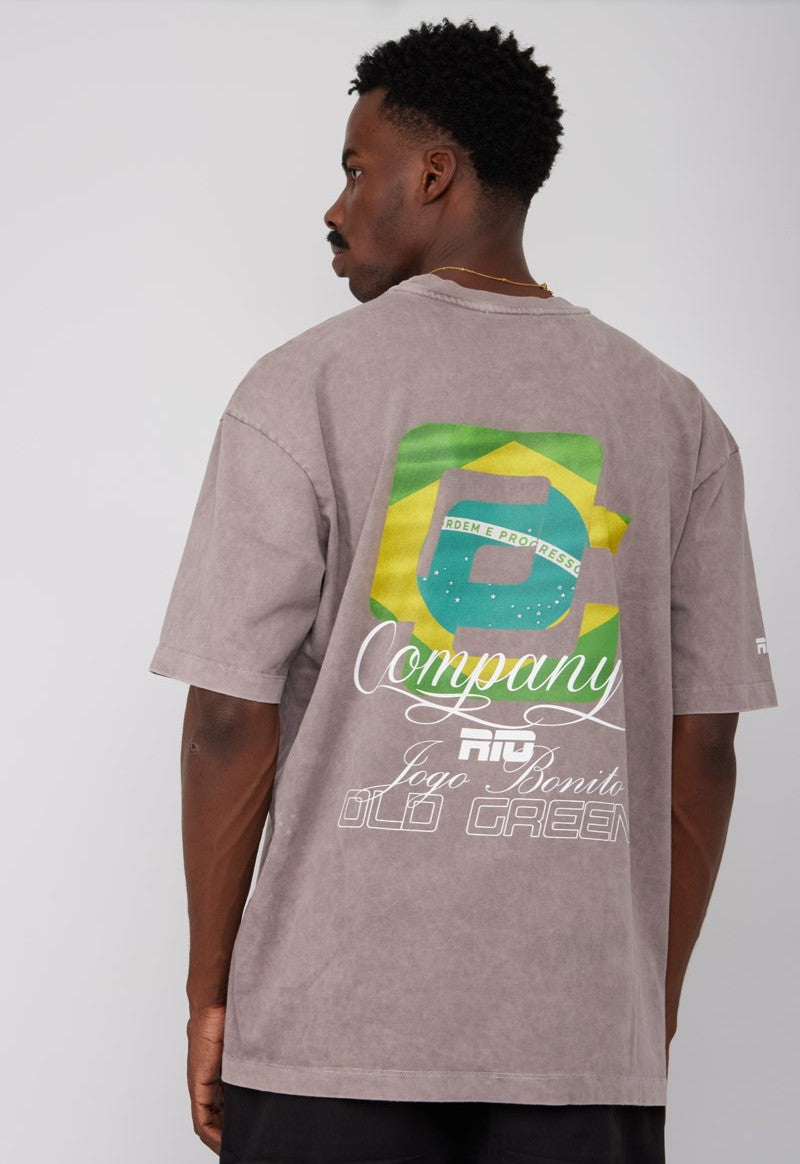 Camiseta OG Brasil-Gris Wash