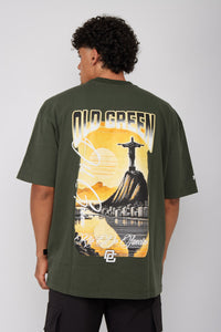 Camiseta Cristo Redentor-Verde