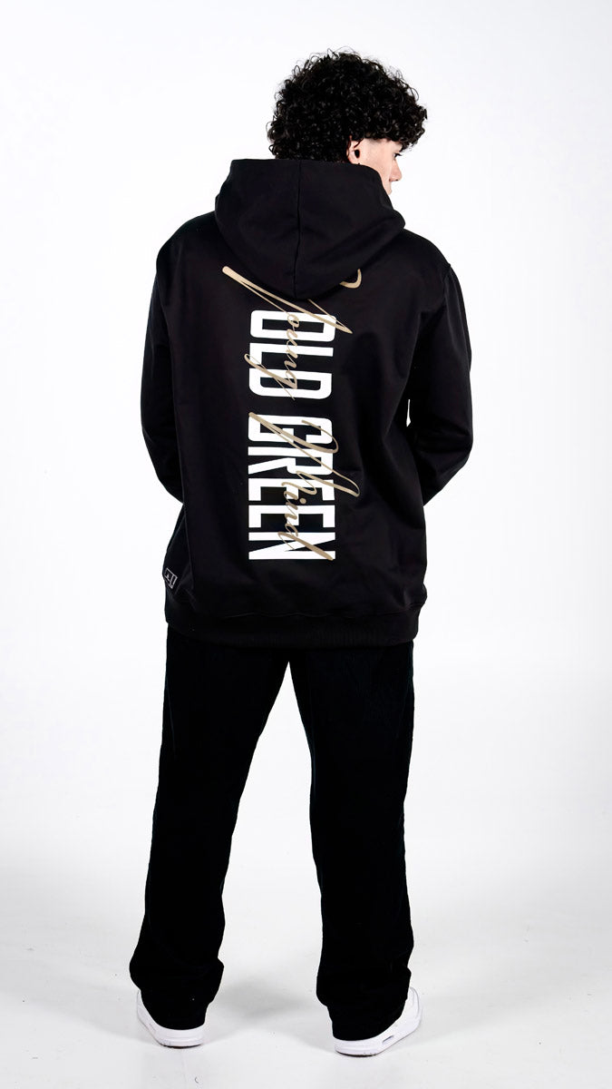 HOODIE YOUND MIND Negro/dorado