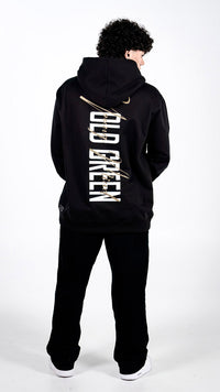 HOODIE YOUND MIND Negro/dorado