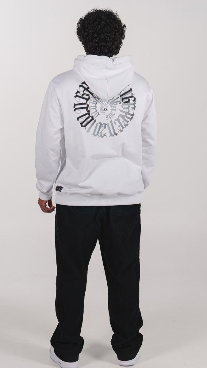 HOODIE OLD GREEN CIRCLE BLANCO