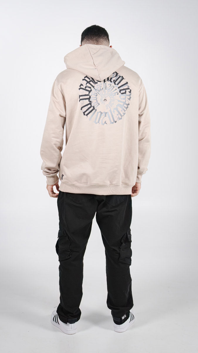 HOODIE OLD GREEN CIRCLE KAKI