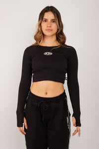 Crop Top Manga Larga