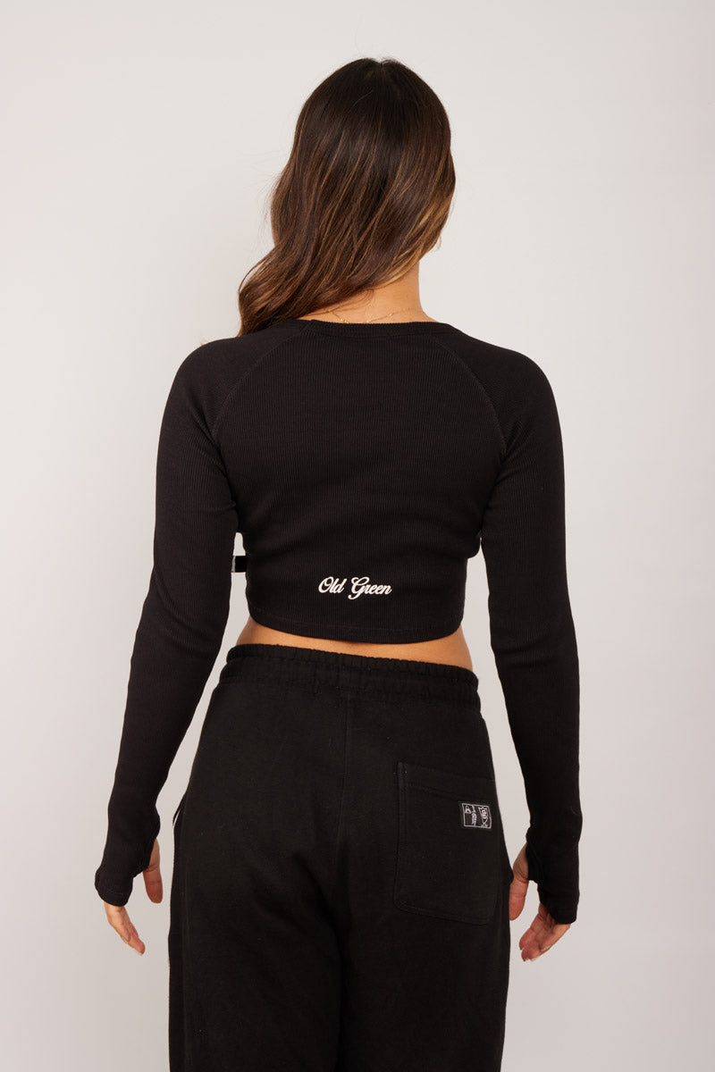 Crop Top Manga Larga