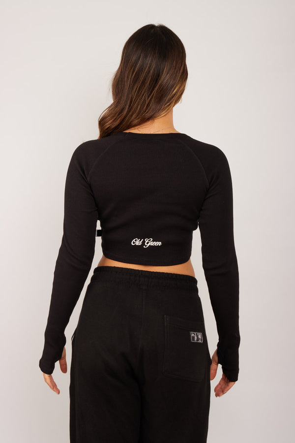 Crop Top Manga Larga