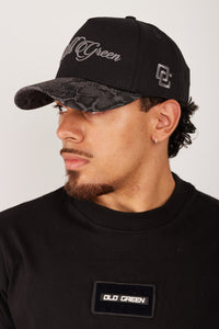 Gorra negra Teja gris camu