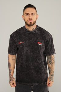 Camiseta Steel Mind Negro Wash