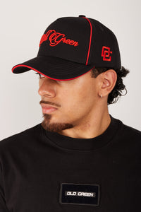 Cap Lines Negra/Roja