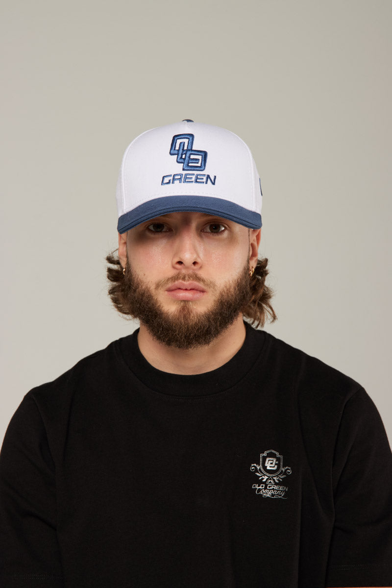 Gorra Blanca/Azul OLD Green