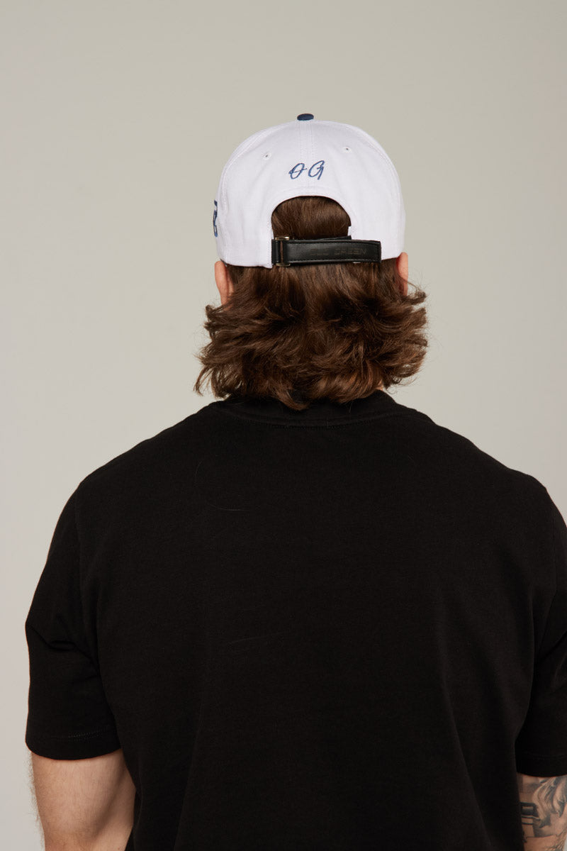 Gorra Blanca/Azul OLD Green