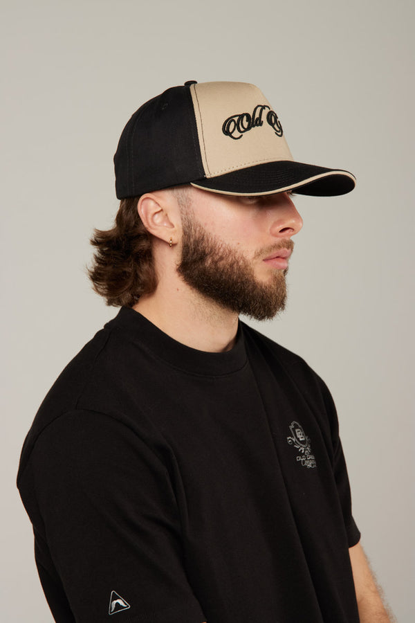 Gorra Negra/Beige Front