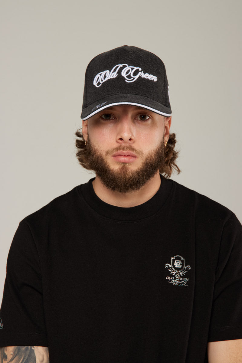 Gorra Negra Wash Front