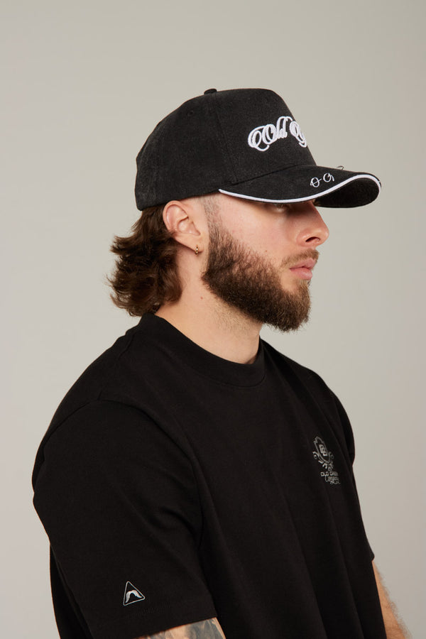 Gorra Negra Wash Front