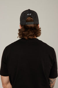 Gorra Negra Wash Front